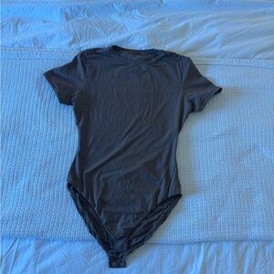 Brown  Short Sleeve Bodysuit